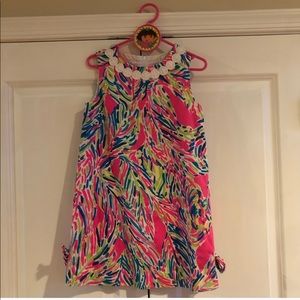 Lilly Pultizer Multi Palm reader shift dress sz7